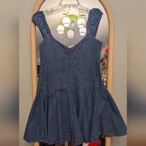Stylish Blue Denim Kids Dress